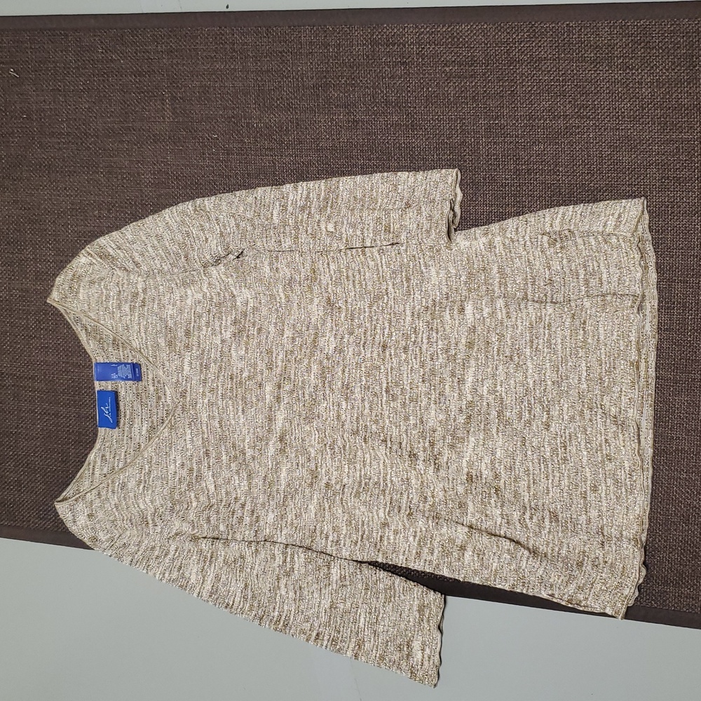 J.h. Collectibles Tan Tunic 3/4 Sleeve